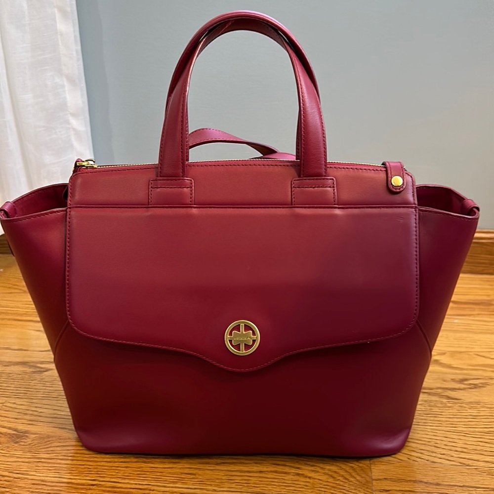 Jemma Poppins leather bag in red